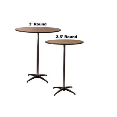 Table) Cocktail (Multiple Sizes) – A to Z Party Rental