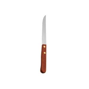 Red Handled Wood Steak Knife