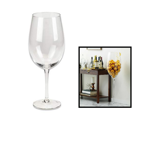 potlood Kolonel Huis Jumbo Wine Glass (47″ Tall) – A to Z Party Rental