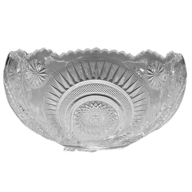 Pebble Leaf Punch Bowl 11qt A to Z Party Rental